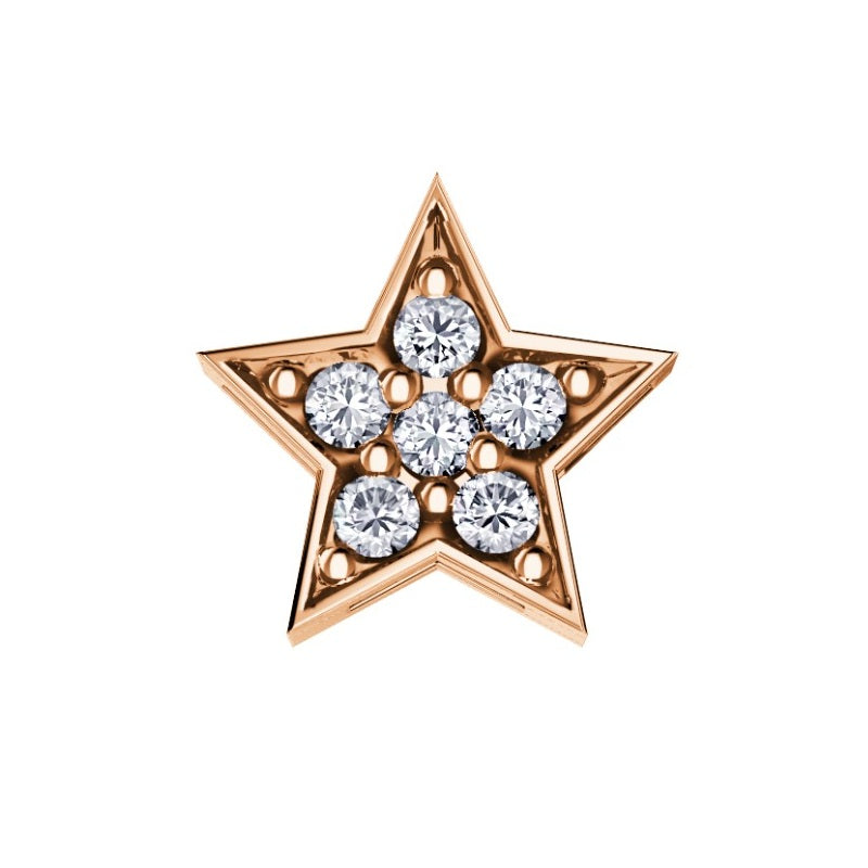 Charm Elements simboli stella in Oro rosa e diamanti DCHF6574.005