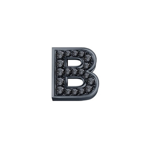 Elements DonnaOro Lettere in oro brunito e diamanti