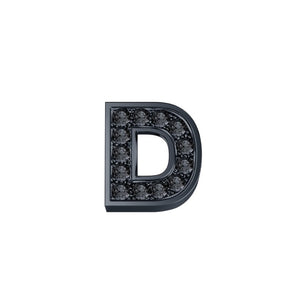 Elements DonnaOro Lettere in oro brunito e diamanti