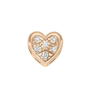 Charm Elements Da Donna cuore in oro rosa e diamanti DCHF7397.003