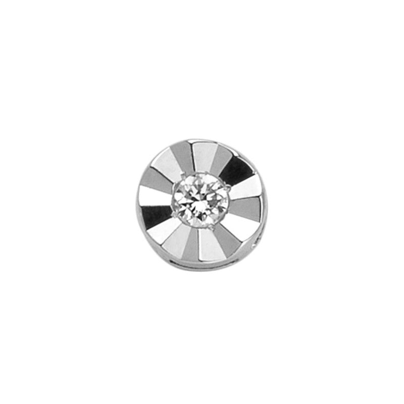 Charm Elements rotondo in Oro bianco e diamante DCHF8520.002
