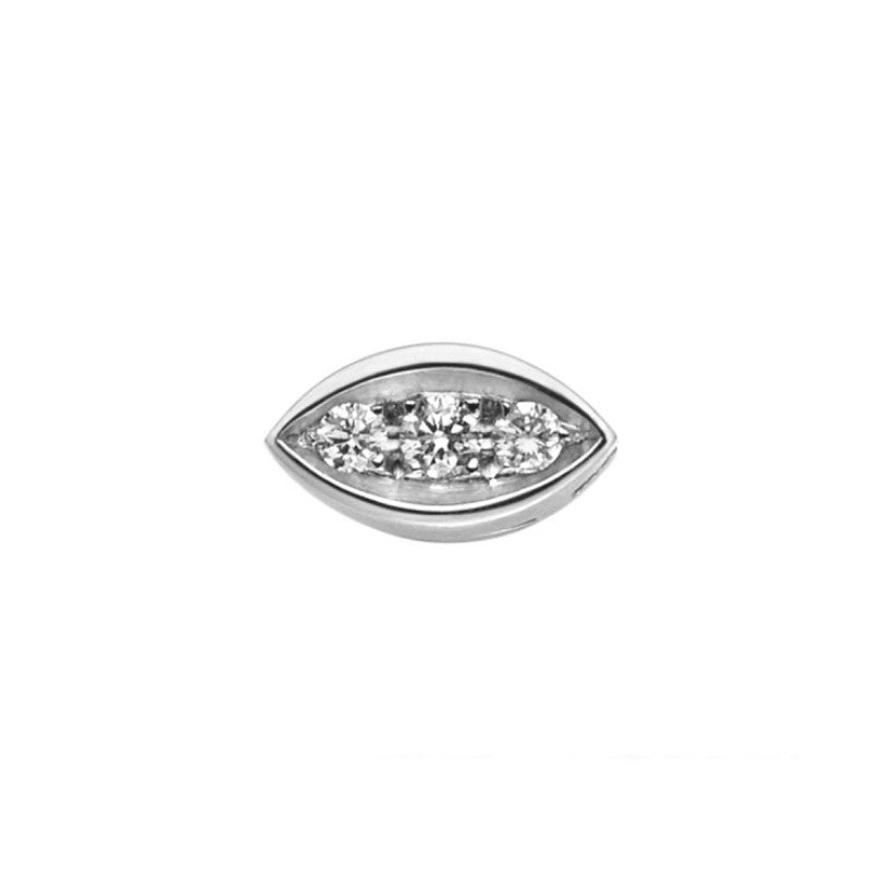 Charm Elements Profilo in Oro bianco e diamante DCHF8546.004