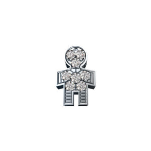 Charm Elements Da Donna Bimbo in oro bianco e diamanti DCHF9215.002