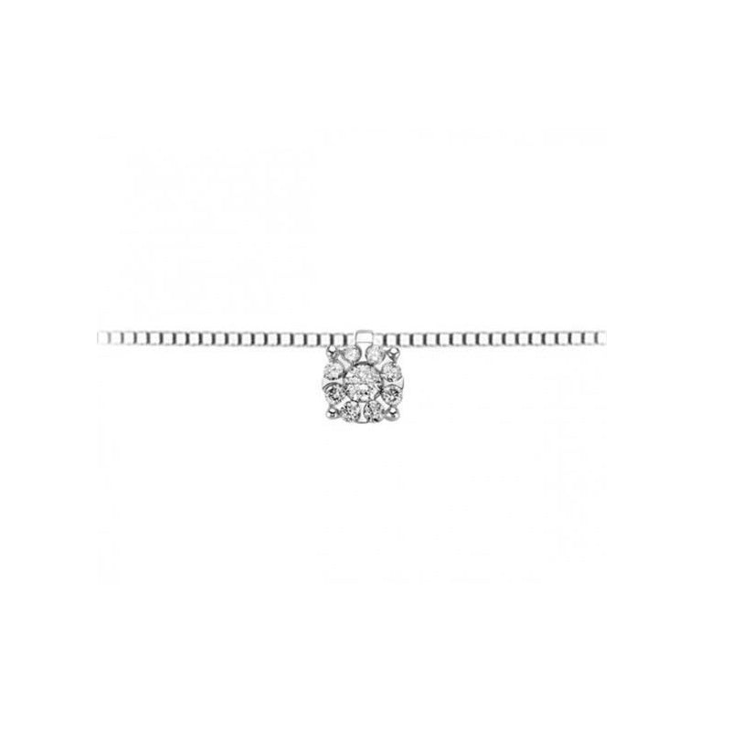 DonnaOro light point necklace with diamonds DHPF9349.006
