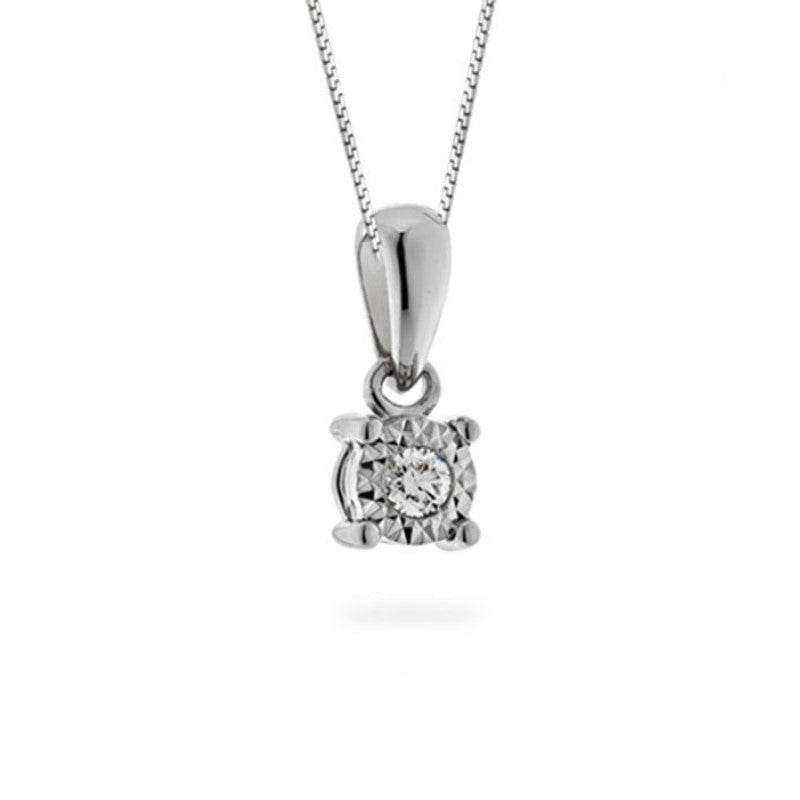 Collana da donna Oro Bianco 18 Kt Punto Luce Donna Oro DHPL2373.001