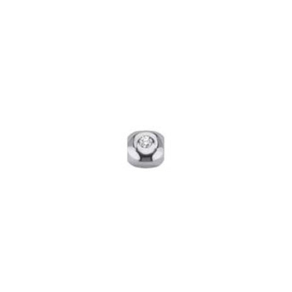 Charm Elements donna oro in oro bianco e diamante ECF11792.001