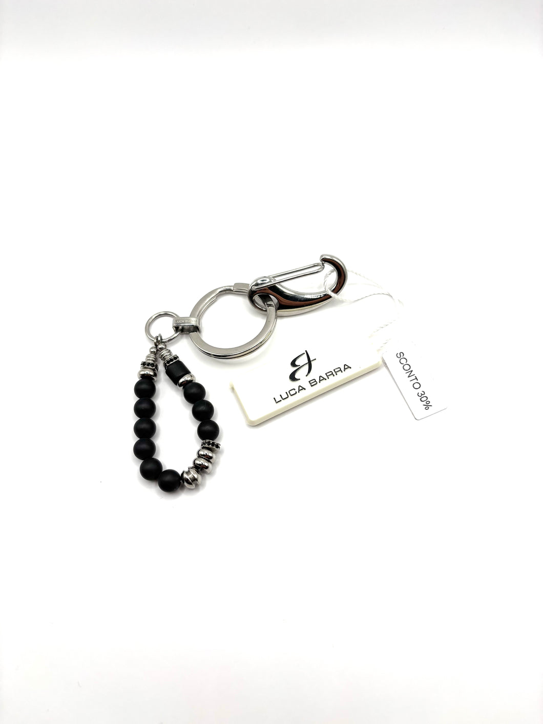 Portachiave in acciaio Luca Barra Be Happy PK176