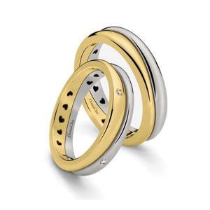 Anelli Fedi “Sibilla” in oro e diamanti di Donna Oro