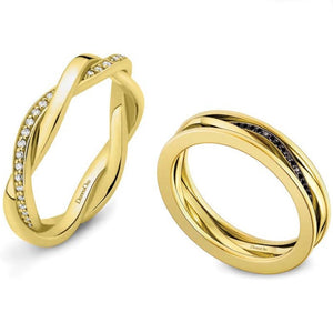 Anelli Fedi “Arianna” in oro e diamanti di Donna Oro