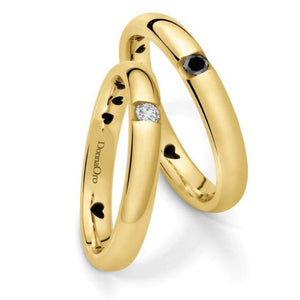 Anelli Fedi “Diamante” in oro e diamanti di Donna Oro