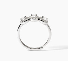 Cargar imagen en el visor de la galería, Anillo de plata con circonitas blancas MILANESIENNE 523368
