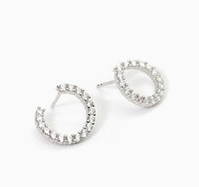 Load image into Gallery viewer, Mabina earrings in silver with zircons FUTURIST 563755
