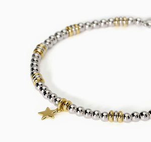Bracciale da donna della collezione Mabina Little Mix in argento placcato oro con stella 533840
