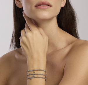 Bracciale da donna della collezione Mabina Little Mix in argento placcato oro con stella 533840