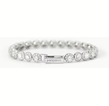 Carica l&#39;immagine nel visualizzatore di Gallery, Bracciale da donna tennis in argento con zirconi bianchi MILANESIENNE Mabina 533823
