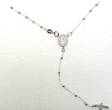 Carica l&#39;immagine nel visualizzatore di Gallery, Oro 18KT Rosario in  Oro Bianco con pendente Cod 2967
