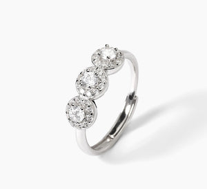 Anillo de plata con circonitas blancas MILANESIENNE 523368
