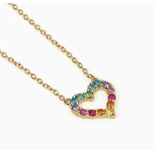 Carica l&#39;immagine nel visualizzatore di Gallery, Girocollo Mabina in argento placcato oro con cuore HAPPY LOVE 553682
