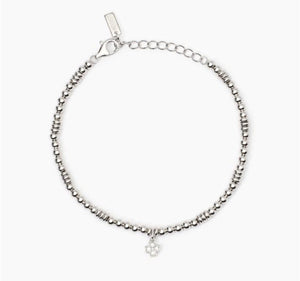 Bracciale da donna della collezione Mabina Little Mix in argento con quadrifoglio pendente 533841