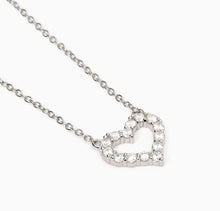 Carica l&#39;immagine nel visualizzatore di Gallery, Girocollo Mabina in argento con cuore e zirconi HAPPY LOVE 553681
