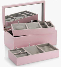 Carica l'immagine nel visualizzatore di Gallery, Pandora Grande portagioie Rosa in Legno con specchio
