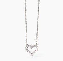 Carica l&#39;immagine nel visualizzatore di Gallery, Girocollo Mabina in argento con cuore e zirconi HAPPY LOVE 553681
