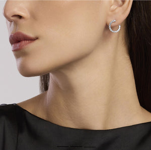 Mabina earrings in silver with zircons FUTURIST 563755
