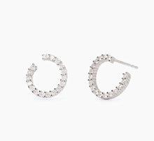 Load image into Gallery viewer, Mabina earrings in silver with zircons FUTURIST 563755
