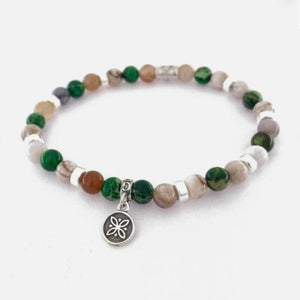 Bracciale unisex in argento 925 con pietre naturali Gerba GE/761