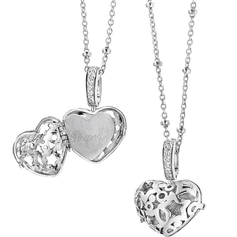Collana da donna in argento e diamanti Comete GLA 101