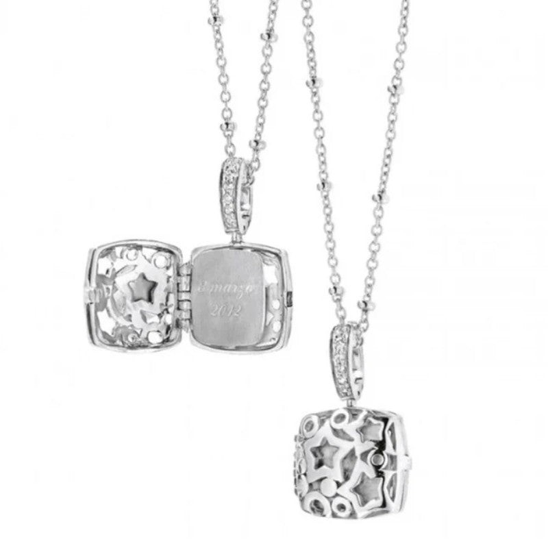 Collana da donna in argento e diamanti Comete GLA 102