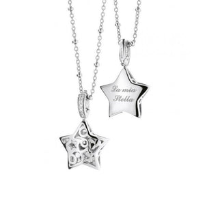 Collana da donna in argento e diamanti Comete GLA 104