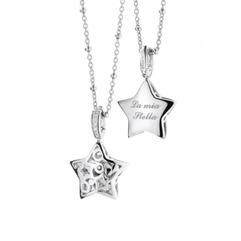 Collana da donna in argento e diamanti Comete GLA 104