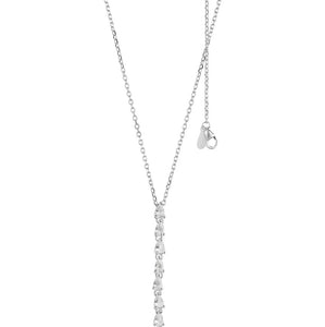 Collana in argento con zirconi a goccia Comete GLA 243