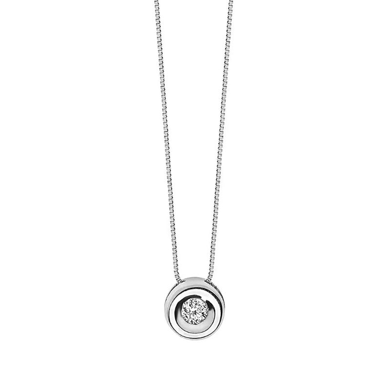Collana da donna in oro bianco Punti Luce Comete GLB 1420