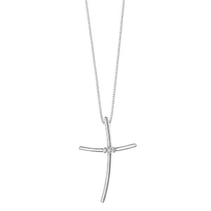 Collana da donna in oro Bianco e diamanti Comete GLB 1384
