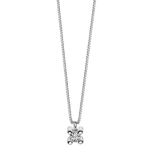 Collana da donna in oro bianco Punto Luce Comete GLB 1405