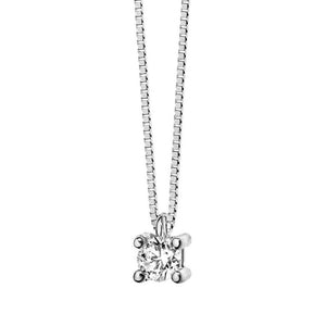 Collana da donna in oro bianco Punto Luce Comete GLB 1407