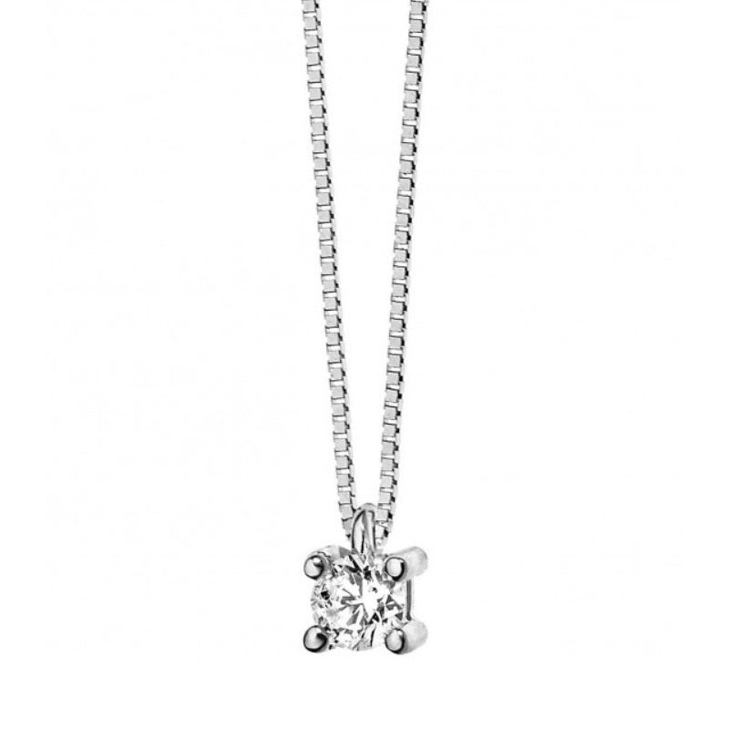 Collana da donna in oro bianco Punto Luce Comete GLB 1409