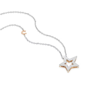 Collana da donna in oro bianco con diamanti Stella Comete GLB 1447