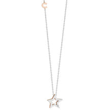 Carica l&#39;immagine nel visualizzatore di Gallery, Collana da donna in oro bianco con diamante Stella Comete GLB 1449
