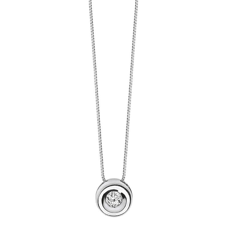 Collana da donna in oro bianco Punti Luce Comete GLB 901