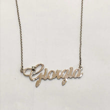 Load image into Gallery viewer, Women&#39;s name necklace in silver
