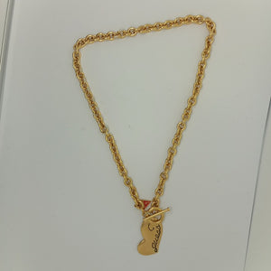 Collana da donna in ottone dorato Guess UBN80805