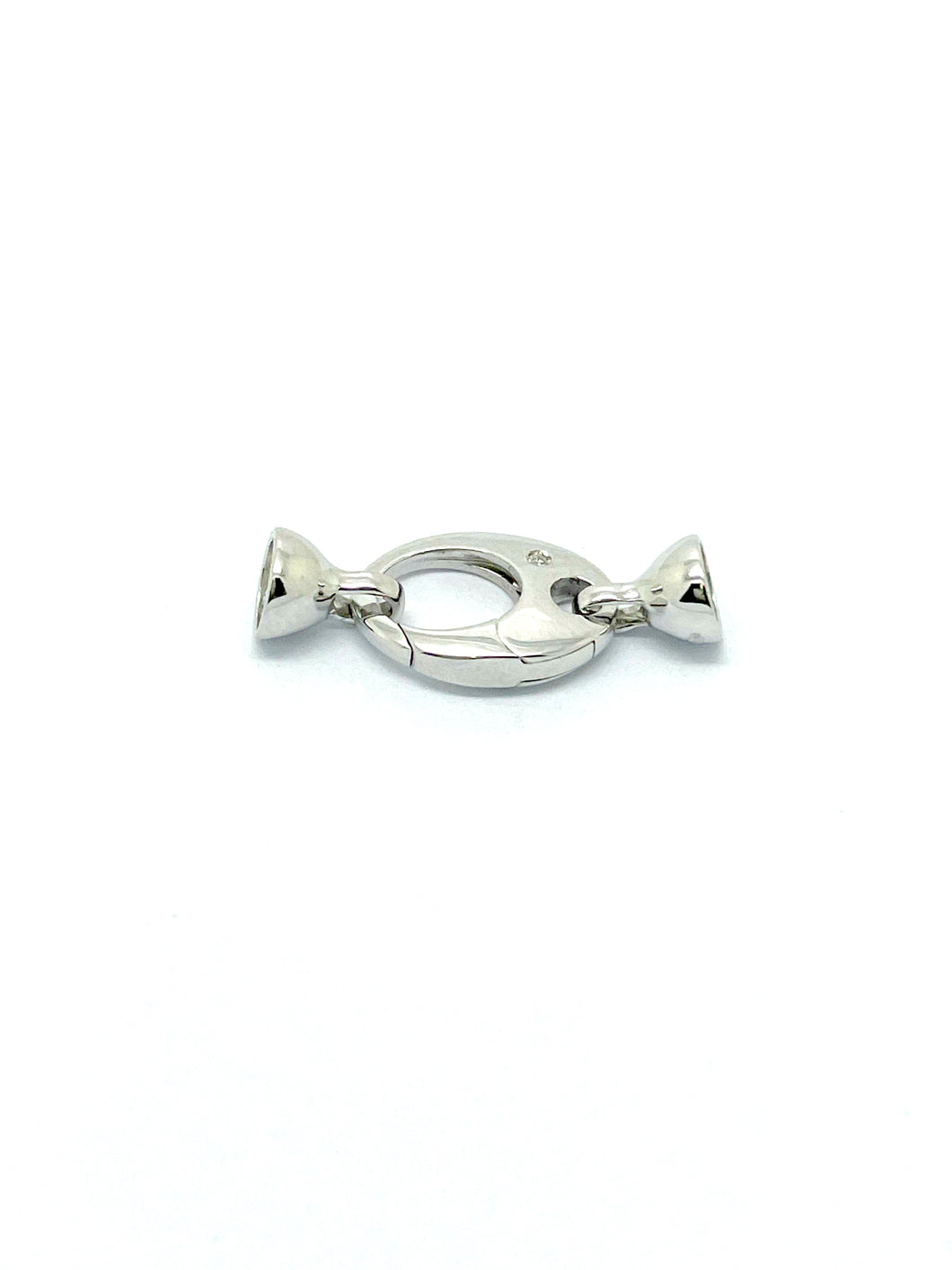 Pearl wire clasp in White Gold and Diamonds Miluna PNL520B