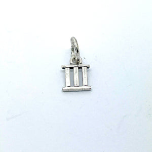 Charm in Argento 925 Numero romani 'III' Giovanni Raspini 09491