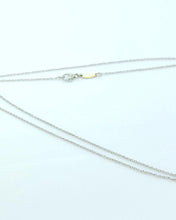 Load image into Gallery viewer, Women&#39;s white gold chain DonnaOro 42 cm
