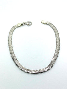 Bracciale in Argento 925 maglia piatta cm 19 Cod.77030
