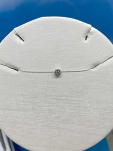 Girocollo Fantasmino filo trasparente oro bianco 18KT e zircone Cod. 72275