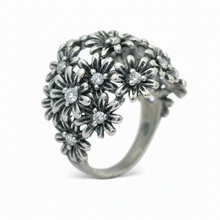 Load image into Gallery viewer, Anello da donna in argento 925 Maestro Riverso Primule Misura 16 AnPrm13/B
